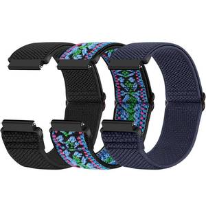 lot 4119 image: Relting Compatible with 16mm 18mm 19mm 20mm 22mm 24mm Watch Bands Quick Release Replacement Wristband,Adjustable Stretchy Nylon Solo Loop Straps Fabric Braided Sport Elastic Bands for Men Women