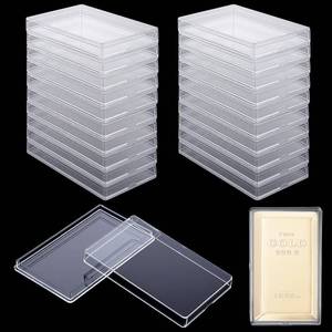 lot 4128 image: Meyeyaia 20 Pcs 10 oz Silver Bar Case Clear Acrylic Gold Bar Storage Box Container for 10 Ounce Silver Bars