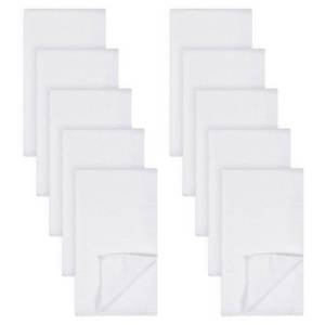 lot 4150 image: Gerber Unisex Baby Boys Girls Birdseye Flatfold Cloth Diapers Multipack White 10 Pack