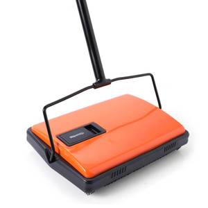 lot 5010 image: CLEANHOME Manual Carpet Sweeper for Pet Hair - Rotating Brush Floor Sweeper, Lightweight Push Broom for Classroom Rugs, Non-Electric Lint & Crumb Cleaner, Easy-Dump Dustbin, No Batteries Needed