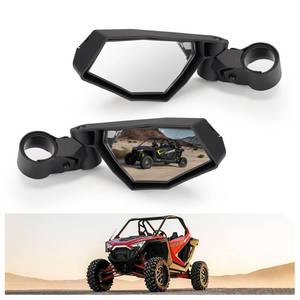 lot 5041 image: KIWI MASTER Side Mirrors for 2020-2026 Polaris RZR Pro XPPro SPro RTurbo R 4 (Not RZR XP) Accessories, Adjustable Folding Rear View Mirror 2883762, Pair