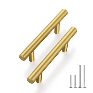 lot 5933 image: Haliwu 30 Pack Cabinet Handles Brass Gold Cabinet Pulls 3 Inch Hole Center Drawer Pulls Modern Bar Dresser Handles for Bathroom Kitchen Bedroom