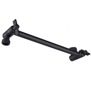 lot 6028 image: NearMoon Adjustable Shower Arm Universal Connection, Extension Arm, Adjust Angle to Upgrade Shower Experience, Easy to Install, Anti-leak (11 Inch, Matte Black)