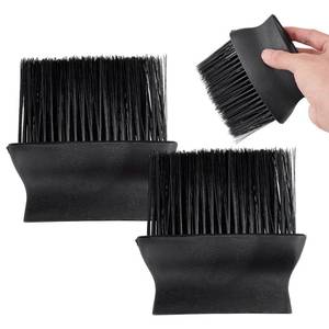 lot 6055 image: DELORIGIN 3pc Umpire Brush Baseball Home Plate Brush, Black Plastic Car Air Outlet Cleaning Brush Nylon Soft Bristles Dust Brush Umpire Gear for Baseball Softball Umpire Equipment 4.8x4.5x1inch