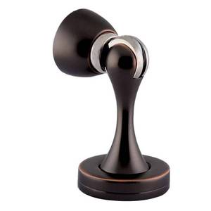 lot 6065 image: Solid Mental Magnetic Door Stop, Wall Mounted, Oil Rubbed Bronze