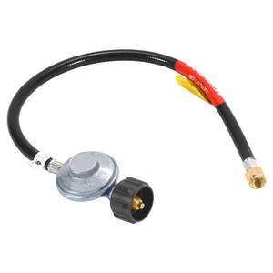 lot 6072 image: GasSaf 2FT Propane Regulator with Hose for Weber Grills, Blackstone Griddles, Heater, Fire Pits and More - CSA Certified