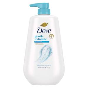 lot 6084 image: Dove Body Wash with Pump Gentle Exfoliate with Sea Minerals For 24hr Lotion-Soft Skin Moisturizing Skin Cleanser with No Sulfates No Parabens 30.6 oz