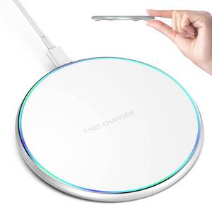 lot 6095 image: Wireless Charger 15W Max Fast Charging Pad Compatible with iPhone 17 16 15 14 13 12 11 Pro MaxMiniPlusXRX8, Samsung Galaxy S23S22S21S20S10, Galaxy Buds