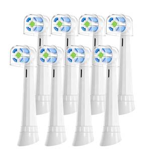 lot 6116 image: AKUMIX 8Pcs Replacement Toothbrush Heads for Oral B io 2345678910 Series Care Toothbrush Head Compatible Medium Bristle, Gentle Care for Teeth (White)