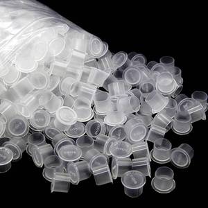 lot 6132 image: Tattoo Ink Caps - Jconly 1000Pcs Tattoo Ink Cups Pigment Caps With Base Sizes 14mm Disposable Tattoo Caps Tattoo Supplies (1000PCS Medium #14)��