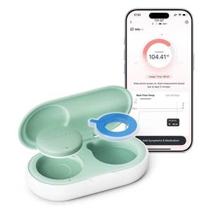 lot 6158 image: Momcozy Wearable Digital Thermometer for Baby, Medical-Grade Accurate Smart Thermometer, Instant Reads, APP Real-time Monitoring Thermometer for Kids & Infants, Hypoallergenic 3M Stiker,Bluetooth