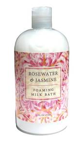 lot 6175 image: Greenwich Bay Rosewater Jasmine, Foaming Milk Bath with Buttermilk, Shea Butter and Cocoa Butter 16 oz