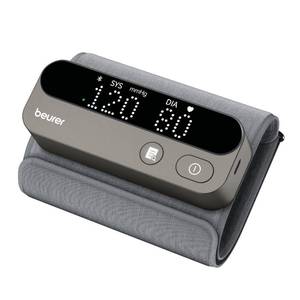 lot 11669 image: Beurer BM59 Elite 900 Upper Arm Blood Pressure Monitor, Tubeless One-Piece Cuff, Irregular Heartbeat Detection, LED Risk Indicator, Accurate & Clinically Proven, Bluetooth, 240 Memory Sets
