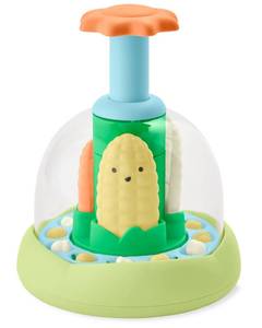 lot 11691 image: Skip Hop Press & Spin Baby Toy, Farmstand Whats Poppin Corn Spinner