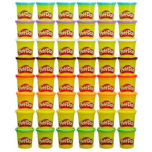 lot 11742 image: Play-Doh Bulk Pack of 48 Cans, 6 Sets of 8 Modeling Compound Colors, 3oz, Back to School Gifts & Prizes for Students & Classroom, Preschool Toys for Kids, Ages 2 (Amazon Exclusive)