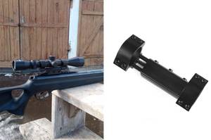 lot 12069 image: MIZUGIWA 1 inch30mm Rings 11mm Dovetail High Profile Scope Mount,wStop Pin, Zero Recoil Base Compensation