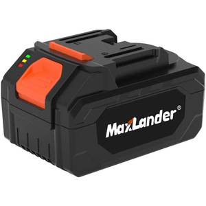 lot 12383 image: MAXLANDER 4.0Ah Lithium Replacement Battery, 20V Large Capacity Rechargeable Battery Pack with Power Display for Garden Electric Tools��Not Suitable Snow Blower��