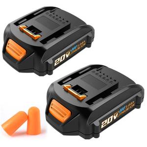 lot 12390 image: Koedsion 2Pack 3000mAh Battery Replacement for Worx PowerShare 20V Batteries WA3520 WA3525 WA3575 WA3669 WG151s WG155s WG251s WG255s WG540s WG545s WG890 WG891