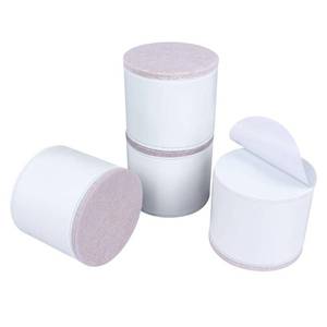 lot 12404 image: Ezprotekt 2 Inch Bed and Furniture Risers, Heavy Round Chair Sofa Couch Tables Risers, Width 2.4-Adds 2 Height, Supports 20,000 lbs, Solid Steel Wont Crack & Scratch Floors (White, 4 Pack)