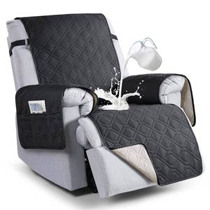 lot 12433 image: VANSOFY 100% Waterproof Recliner Chair Covers, Recliner Cover Non-Slip Dog Chair Cover Furniture Protector Washable Slipcover with Pocket, Elastic Straps for Pets, Dogs(Black, 25)