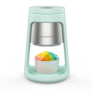 lot 13429 image: CROWNFUL Shaved Ice Machine, Snow Cone Machine with 2 Ice Cups, Ice Shaver Machine for Snow Cones, Snowballs, Frozen Cocktails and More, Easy to DIY with Snow Cone Syrup at Home,Gifts for Men&Women
