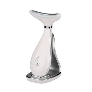 lot 14244 image: VRAIKO Lily Neck Face Massager, Face Sculpting Tool, Skin Rejuvenation Device with Thermal, Triple Action LED and Vibration, for Anti-Aging, Lifting and Tightening Sagging Skin (Pearl White)