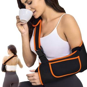 lot 14255 image: Yaoociy Arm Sling for Women&Men with Enhanced Size Adjustable Sling for Arm Support, Elbow Wrist Left Right Arm Sling with Buckle Design (M)