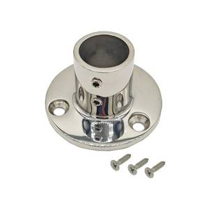 lot 14276 image: Douzime 90 Degree Boat Deck Handrail Rail Fitting Round Base 316 Marine Grade Stainless Steel for 1 Tube