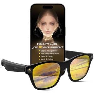 lot 14287 image: Innovative Smart Glasses,2026 Cutting-Edge AI HD Camera Glasses,AI Voice Assistant,Object Recognition,100 Languages Real-time Translation,Support Video Photo Music Calling,Wearable Tech for Men Women