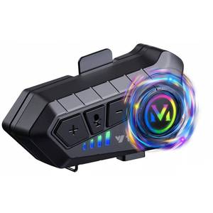 lot 14290 image: ELIKIDSTO Motorcycle Helmet Bluetooth Headset Speakers with HiFi Sound,Noise Cancellation,1000mAh Battery,25 Hours Use,Boom Mircrophone,Easy to Install Use with Golves,IPX6 Waterproof,Voice Assistant