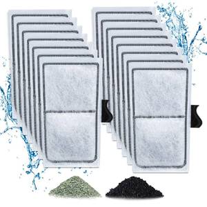 lot 14295 image: 15 Pack Filter Cartridges for Filter, Replacement Filter Cartridges for Top Fin EF-S Element and BF5 BETTAFLO