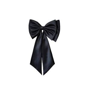 lot 14351 image: saqulopr Detachable Satin Bow with Short Tail for Bridal Dress Women (Burgundy)