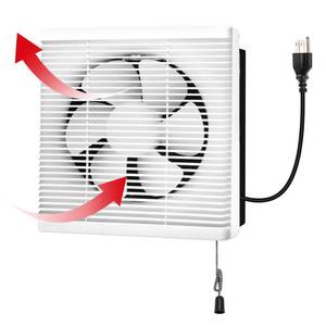 lot 19007 image: POWERENG 10 Inch Window Shutter Exhaust Fan both Intake & Exhaust,11 x 11 Inch Cutout,467CFM 40W Wall-Mounted Ventilation Fan for Bathroom Home Bedroom Attic