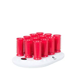 lot 19959 image: CALISTA Ion Hot Rollers for Short Hair  Hair Roller Clips Included  Heats to 230°F  Dual Voltage  Add Hands-Free Curls, Waves, and Volume (Pink Verbena, Short - 12)