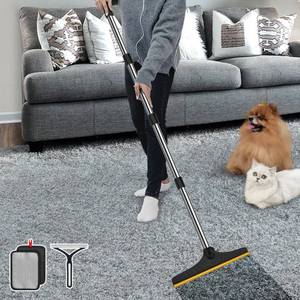 lot 20127 image: B-Land Carpet Rake for Pet Hair Removal, Reusable Pet Hair Remover with 60 Adjustable Long Handle, Carpet Scraper Broom Dog Cat Hair Remover Tool Fur Sweeper for Rugs, Mats