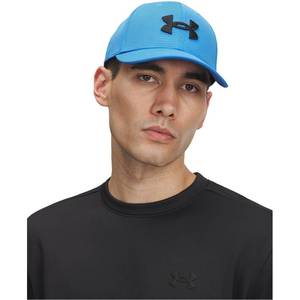 lot 20130 image: Under Armour Mens Blitzing Cap Stretch Fit, (402) Blue Atlantis   Black, LargeX-Large