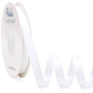 lot 20146 image: Ribbli White Satin Ribbon Double Faced Satin 12 inch x Continuous 50 Yards-White Ribbon for Gift Wrapping Crafts Wedding Decoration Bows Bouquet Floral Arrangement