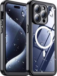 lot 20160 image: 2025 New Designed for iPhone 15 Pro Max Case Waterproof, Compatible With MagSafeBuilt-in Screen & Camera ProtectorFull Body ShockproofIP68 UnderwaterDustproofDropproof Phone Case 6.7