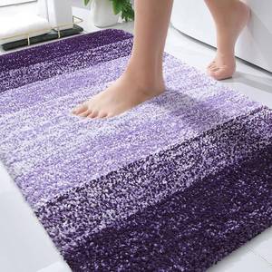 lot 20204 image: OLANLY Bathroom Rugs Mat 36x24, Extra Soft Absorbent Microfiber Bath Rugs, Rubber Backing, Quick Dry, Machine Washable Bath Mats for Bathroom Floor, Tub and Shower, Home Decor Accessories, Violet