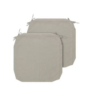 lot 20225 image: FUNHOME Outdoor Cushion Covers 24 x 24 x 4 inch,Set of 2,Replacement Square Seat Cushion Cover for Patio Furniture Chair,Water Resistant,Fade-Resistant Slipcover Only,No Insert(Light Brown)