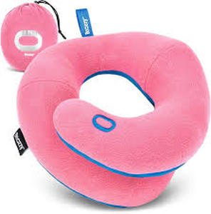 lot 2076 image: Bcozzy pink neck pillow for airplane cars etc