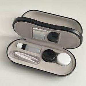 lot 2084 image: Glasses case with contacts case black