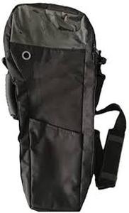 lot 6202 image: ResOne Oxygen Tank Shoulder Bag for Size D Cylinders, Black Nylon Portable Oxygen Bag with Adjustable Strap, Side Carry Handle, Ported Tubing Access, Durable Oxygen Tank Holder for Homecare and Travel