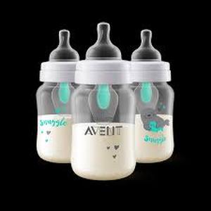 lot 12422 image: Philips Avent Anti-Colic Baby Bottles 4 Pack (Missing One)