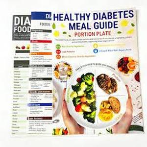 lot 20133 image: Diabetic Meal Planning Guide and Recipe Chart Set