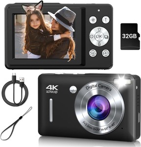 lot 20215 image: Pocket Camera 4K Digital Camera with CMOS Record