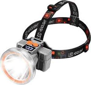 lot 20264 image: LED Headlamp with Digital Display and Orange Accents