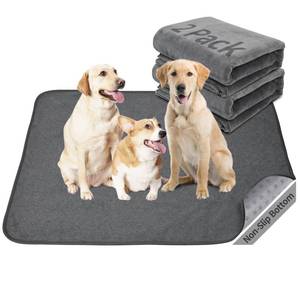 lot 1423 image: Washable Dog Pee Pads 36x72 2Pack Reusable Whelping Pads, Absorb Dog Mats Non-Slip Puppy Training Pads for Whelping, Potty, Training, Playpen, Crate