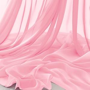lot 1426 image: Horbaunal Light Pink Chiffon Fabric by The Yard, 10 Yard Continuous Sheer Fabric 59 Wide Soft Draping Fabric for Wedding Arch Draping Party Backdrop DIY Sewing