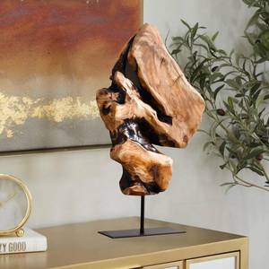 lot 1464 image: WELLAND Irregular Cedar Wood Sculpture 8.75 W x 1.75 D x 17.75 H Natural Edge Tabletop Statues, Handmade Ornaments, D�cor for Living Room, Home Office, Bedroom,